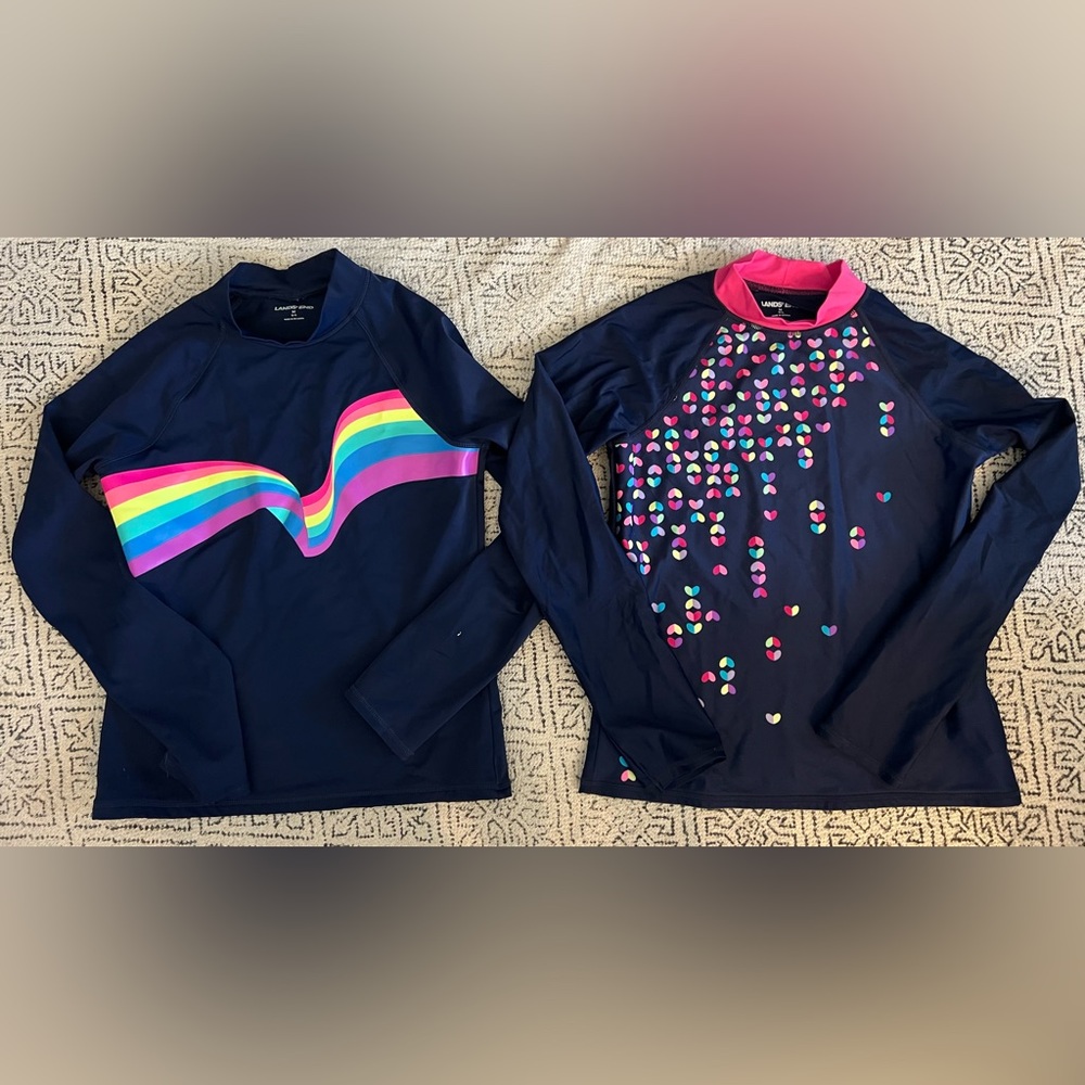 Lands' End Kids' Navy Swim Shirts